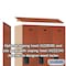 Salsbury Industries 1 Tier Designer Locker, 54"Wx76"Hx18"D, 3 Door, Cherry 18-21368CHE - alternate 4